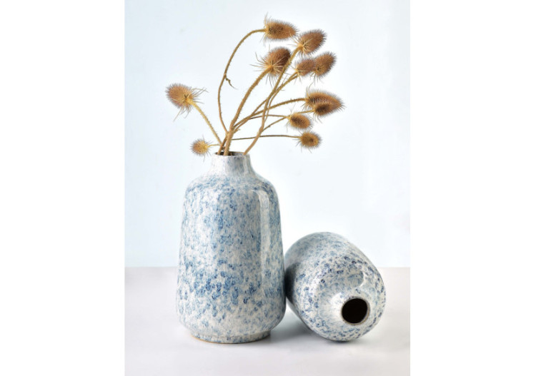 Vase YARINE DELICATE - Céramique 5xH25cm - HTTS9760 - Mondex 2