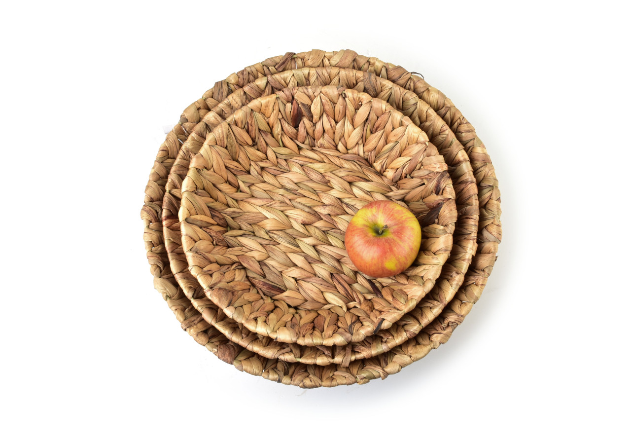 Plateaux AMPARO - Ensemble de 3 tailles (XL:38xh10cm, L:33xh9cm, M:29xh8cm) - HIWB7988 - Mondex