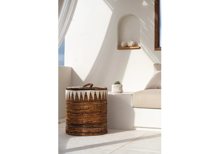 Panier à linge tissé - Taille L - JAAT019NW-L - Bazar Bizar 2