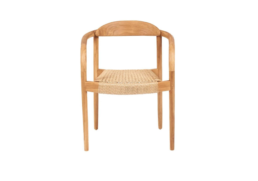 Chaise de Salle à Manger Pandan - Naturelle - Extérieure - JAMEK011N - Bazar Bizar