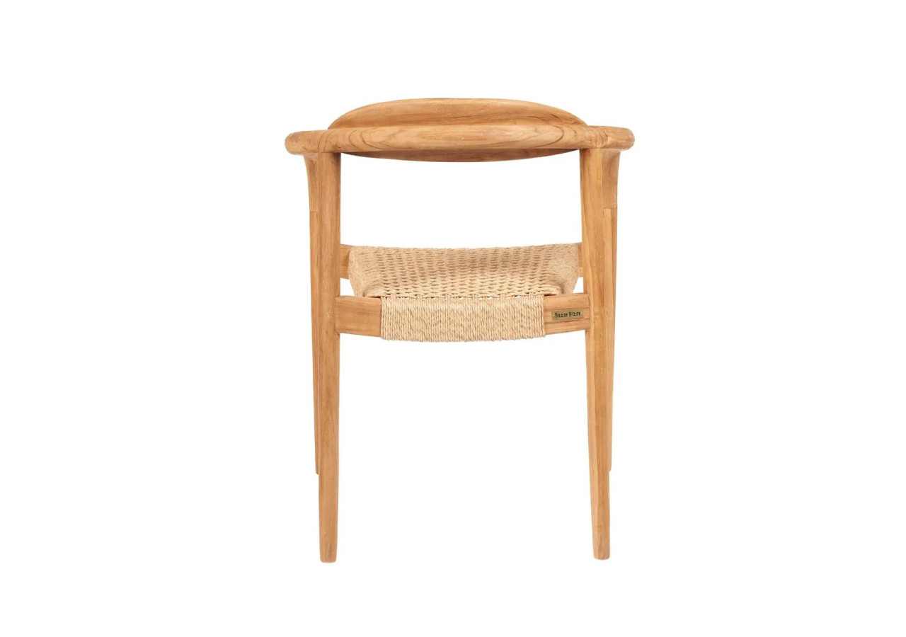 Chaise de Salle à Manger Pandan - Naturelle - Extérieure - JAMEK011N - Bazar Bizar