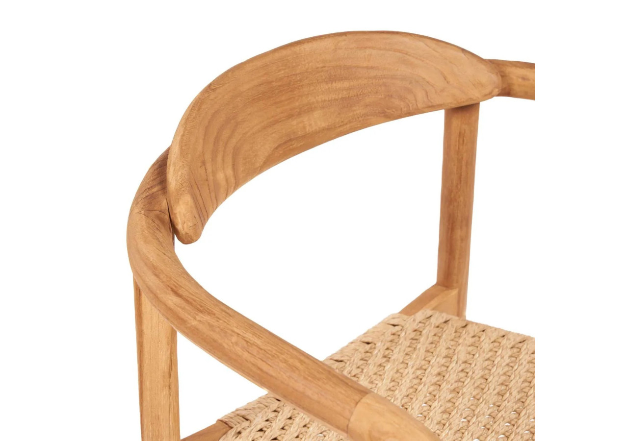 Chaise de Salle à Manger Pandan - Naturelle - Extérieure - JAMEK011N - Bazar Bizar