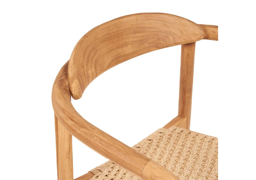 Chaise de Salle à Manger Pandan - Naturelle - Extérieure - JAMEK011N - Bazar Bizar