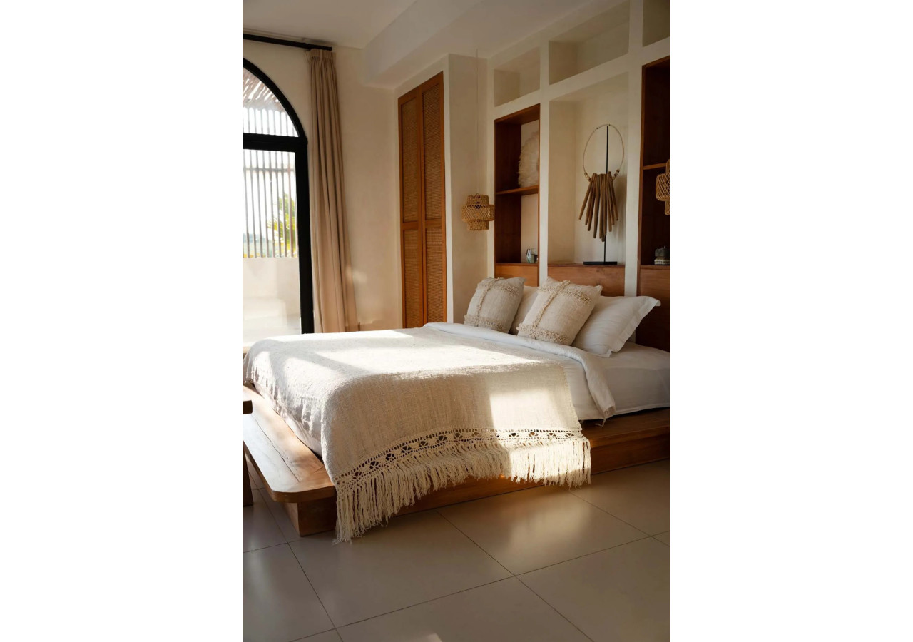 Plaid de Lit Gypsy - Naturel - BARI014N - Bazar Bizar