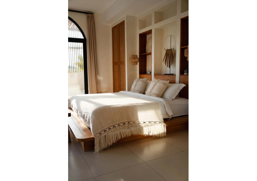 Plaid de Lit Gypsy - Naturel - BARI014N - Bazar Bizar