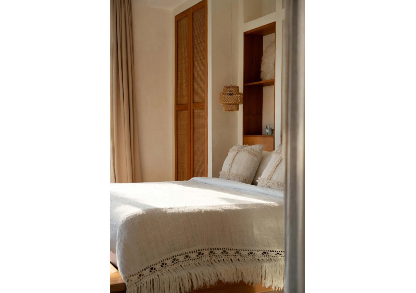 Plaid de Lit Gypsy - Naturel - BARI014N - Bazar Bizar