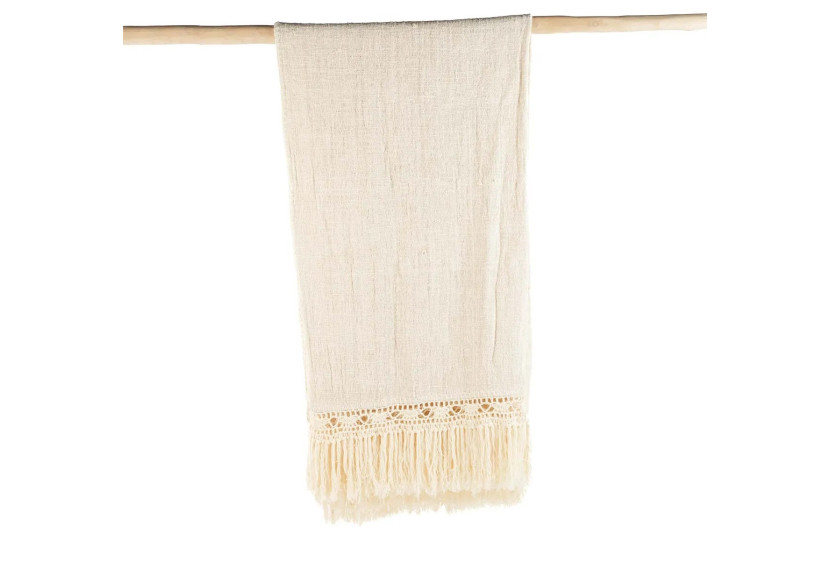 Plaid de Lit Gypsy - Naturel - BARI014N - Bazar Bizar