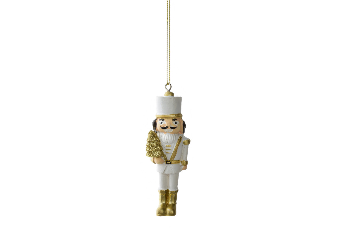 Ornement de Noël SANTA LILA - Boule Dziadek 3,5x2xh10,5cm - HIWJ1480-SW - Mondex