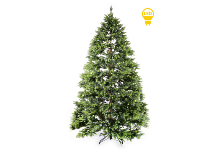 Sapin SANTA LILA - 130 x 210 cm avec LED - HIWJ1930-SW - Mondex 2
