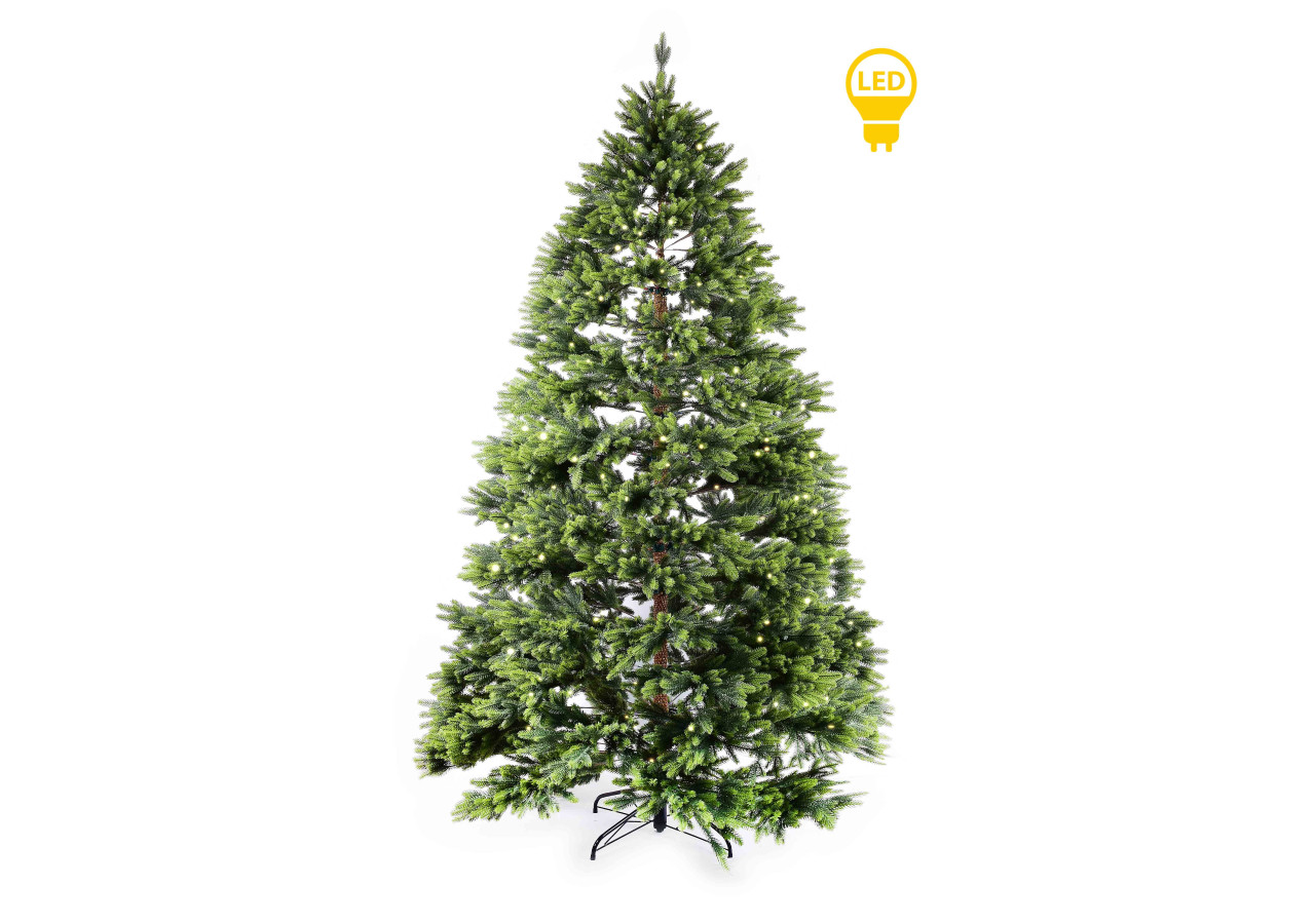 Sapin SANTA LILA - 130 x 210 cm avec LED - HIWJ1930-SW - Mondex