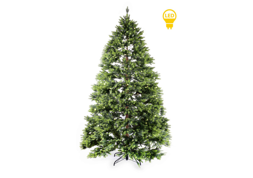 Sapin SANTA LILA - 130 x 210 cm avec LED - HIWJ1930-SW - Mondex