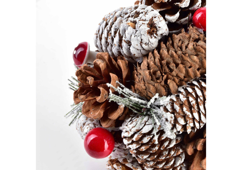 Boule suspendue SANTA LILA - 15 cm - HIWJ2005-SW - Mondex