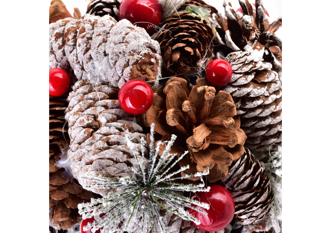 Boule suspendue SANTA LILA - 18 cm - HIWJ2012-SW - Mondex