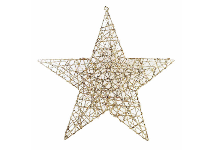 Étoile de Noël SANTA LILA - 60x57x5 cm - HIWJ2135-SW - Mondex