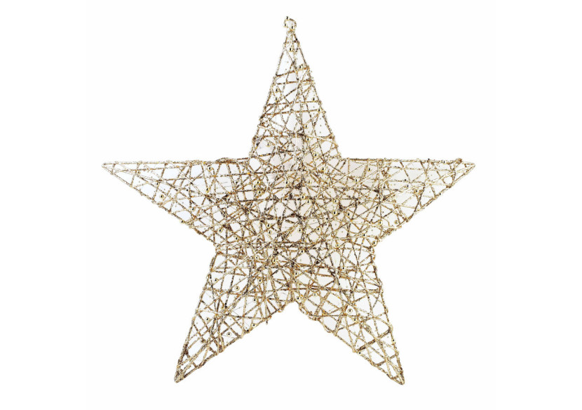 Étoile de Noël SANTA LILA - 60x57x5 cm - HIWJ2135-SW - Mondex