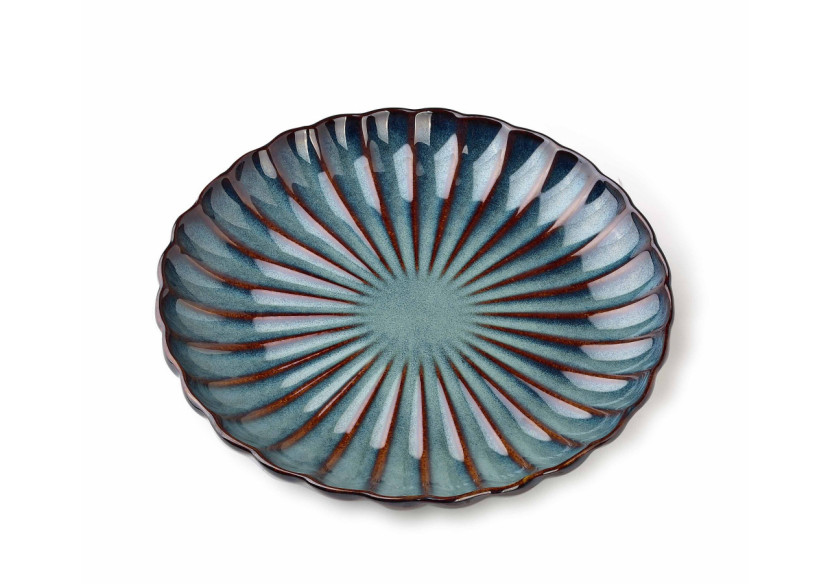 Assiette à Dessert EVIE DARK - Porcelaine 20,5xH3cm - HTPT0872 - Affekdesign By Mondex Assiette à Dessert EVIE DARK - Porcelaine 20,5xH3cm - HTPT0872 - Affekdesign By Mondex