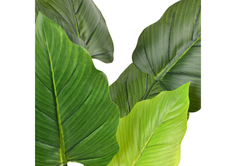 VIRIDIS Fleur d'alocasia artificielle H65cm en pot
