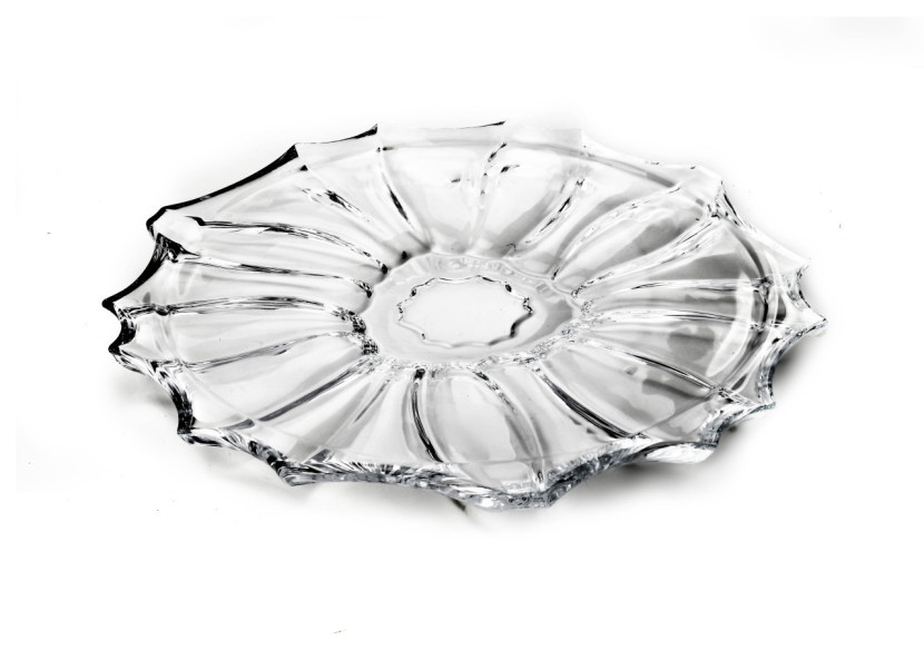 Assiette CAMOMILE - 33cm x 2.5cm en verre - HTID5863-PROM - Affekdesign By Mondex Assiette CAMOMILE - 33cm x 2.5cm en verre - HTID5863-PROM - Affekdesign By Mondex