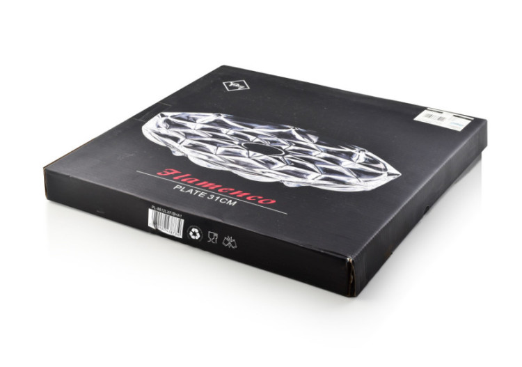 Assiette CRISTO - 30cm x 3cm en verre - HTID5900-PROM - Affekdesign By Mondex 2