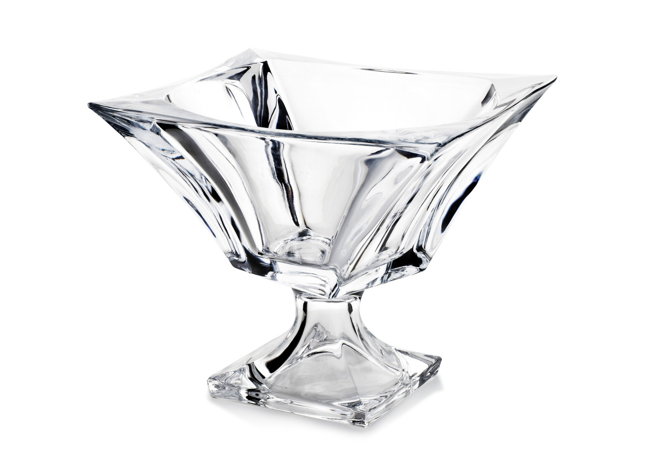 Bol sur pied PIAZZA - 20,5cm, verre élégant - HTID5986-PROM - Affekdesign By Mondex