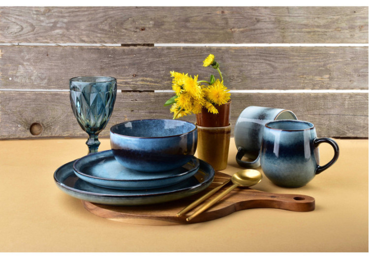 Assiette à dessert ESTER - 20,8cm, céramique chic - HTPW2605-PROM - Affekdesign By Mondex 2