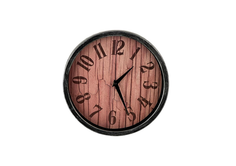 Horloge RAMSEY - 25,5x3,8cm, finition argentée - HTBE6546 - Mondex