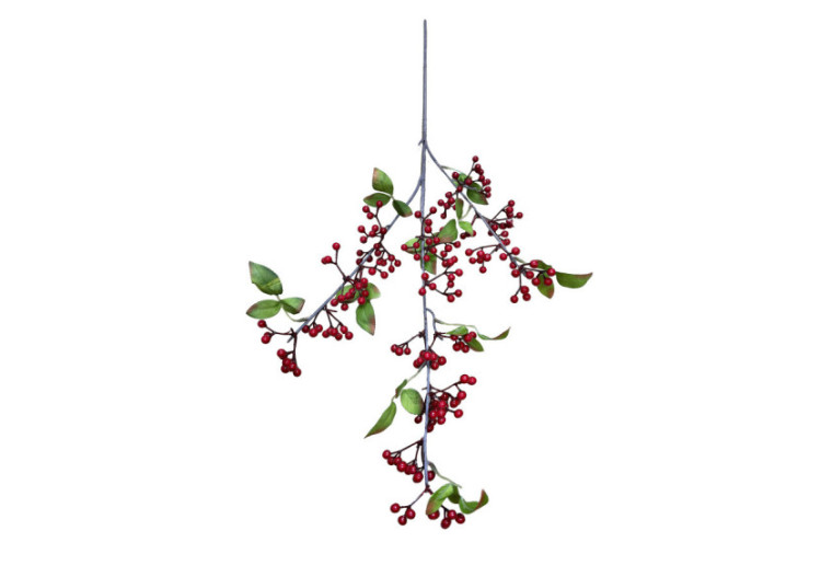 Branche d'Ostrokrzew VIRIDIS - 88 cm, décoration festive et réaliste - HTQB1077-SW - Mondex 2
