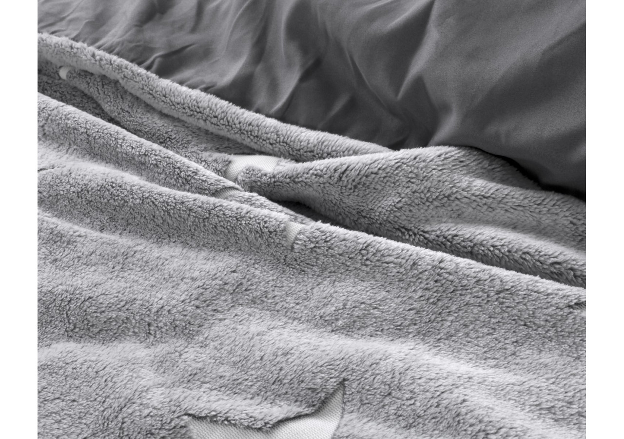 Housse de couette étoiles phosphorescentes Grise 135 x 200 - 17015866 - Sleeptime