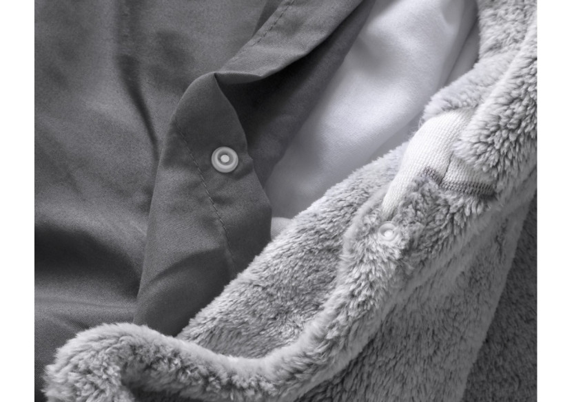 Housse de couette étoiles phosphorescentes Grise 135 x 200 - 17015866 - Sleeptime