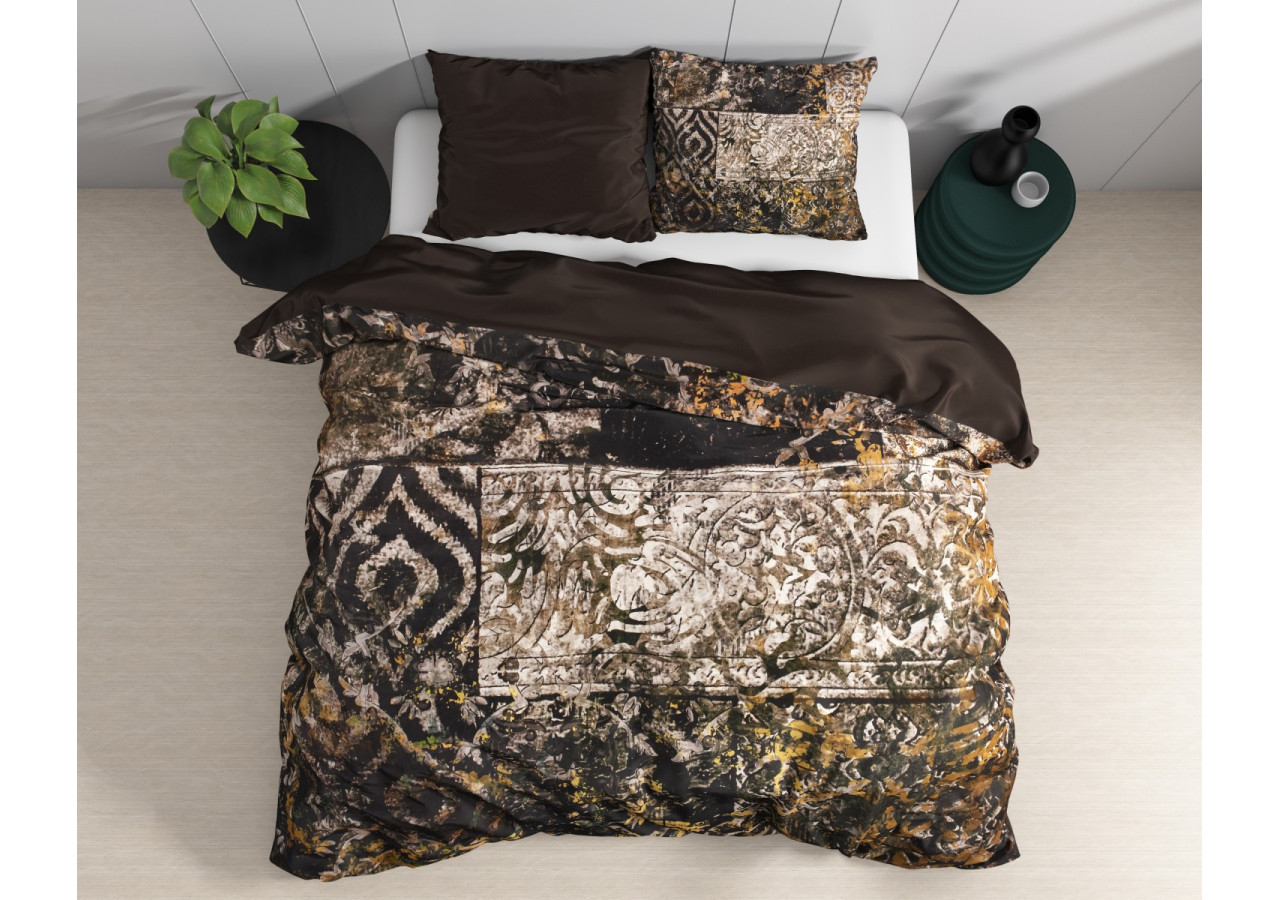 Housse de Couette Granite Black - 100% Coton Satiné 200 x 220 cm - 17010228 - Dreamhouse