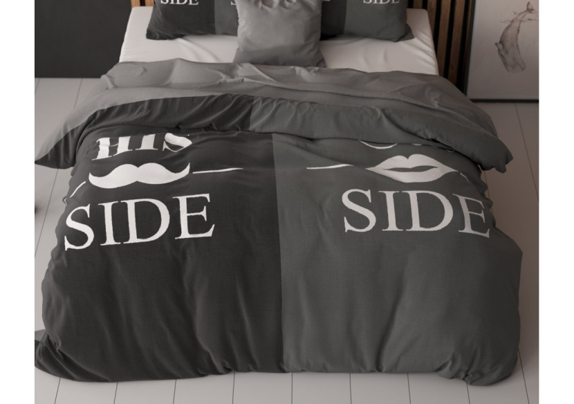 Couvre-lit His and Her Side - 200 x 220 cm, Impression numérique - 15022732 - Sleeptime