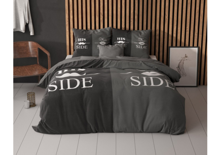 Couvre-lit His and Her Side - 240 x 220 cm, Impression numérique - 15022733 - Sleeptime