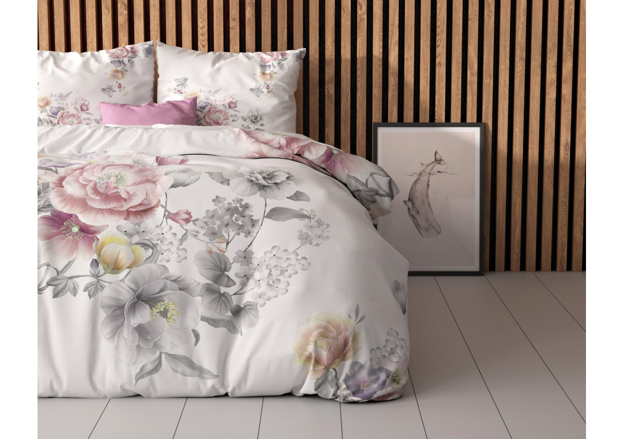 Housse de Couette Isabeau Wit - 200 x 220 cm en Microfibre - 17018242 - Sleeptime