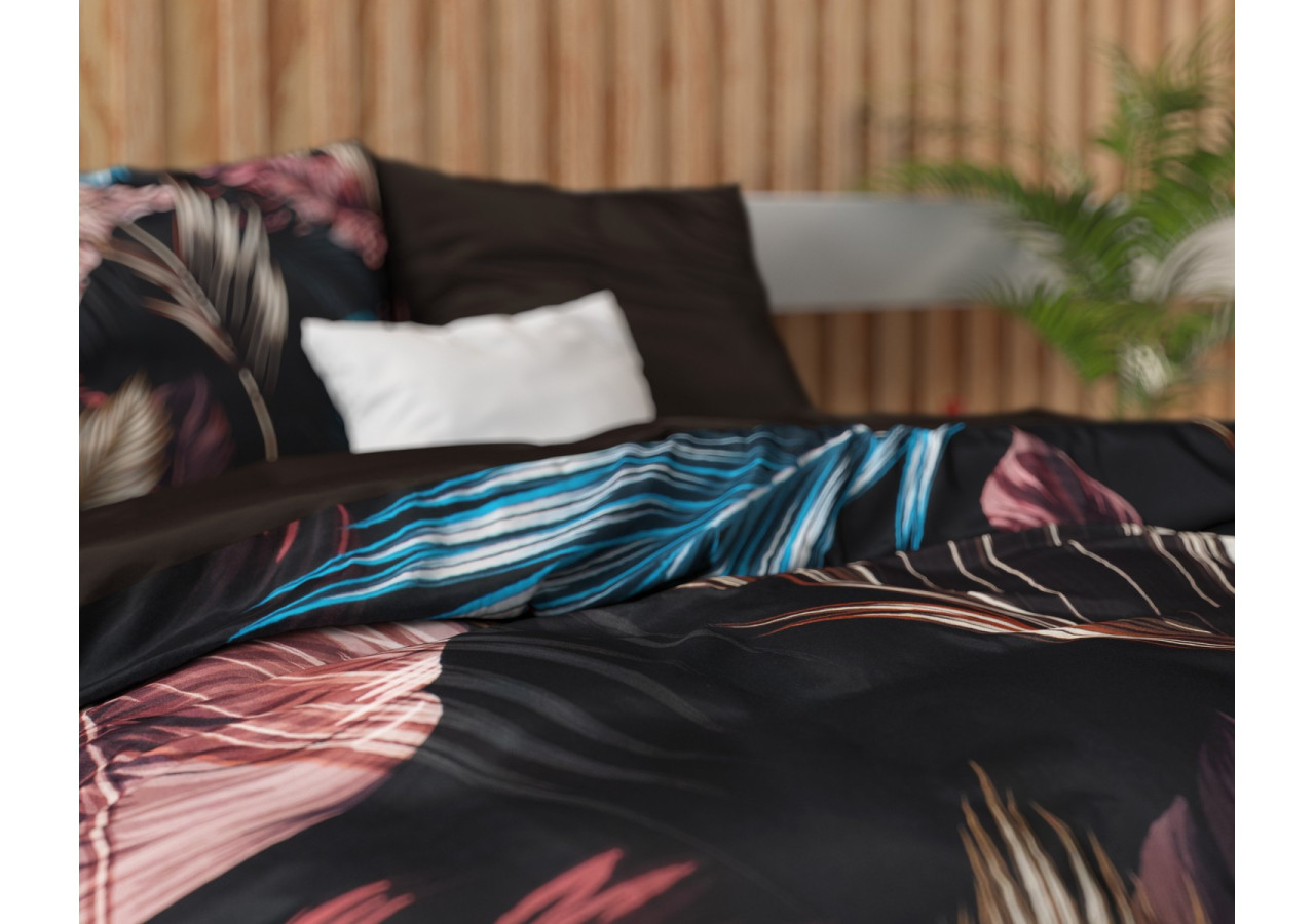 Housse de Couette Isabella Black - 140 x 240 cm en Satin de Coton - 17010215 - Dreamhouse