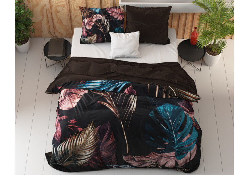 Housse de Couette Isabella Black - 200 x 240 cm en Satin de Coton - 17010216 - Dreamhouse