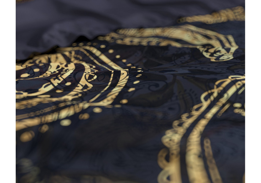 Housse de Couette Jaimy Bleue - Coton Satiné 200 x 220 cm - 17016854 - Dreamhouse