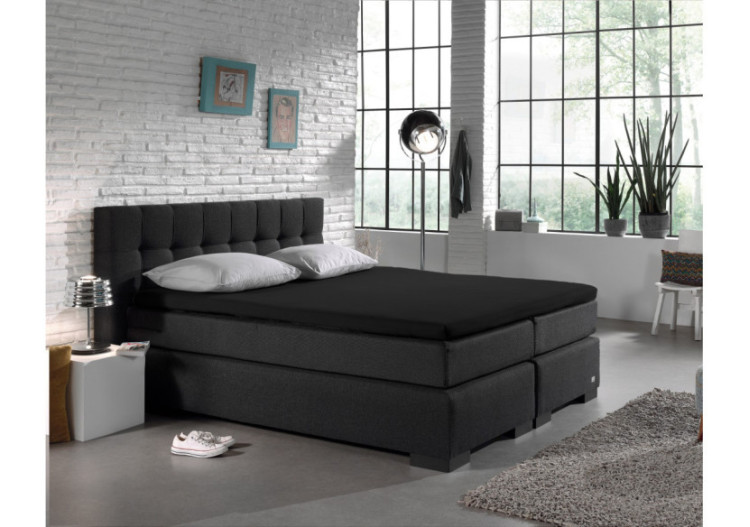 Housse de Matelas Jersey Noir - 120/140 x 200/220 cm - 14016612 - Dreamhouse