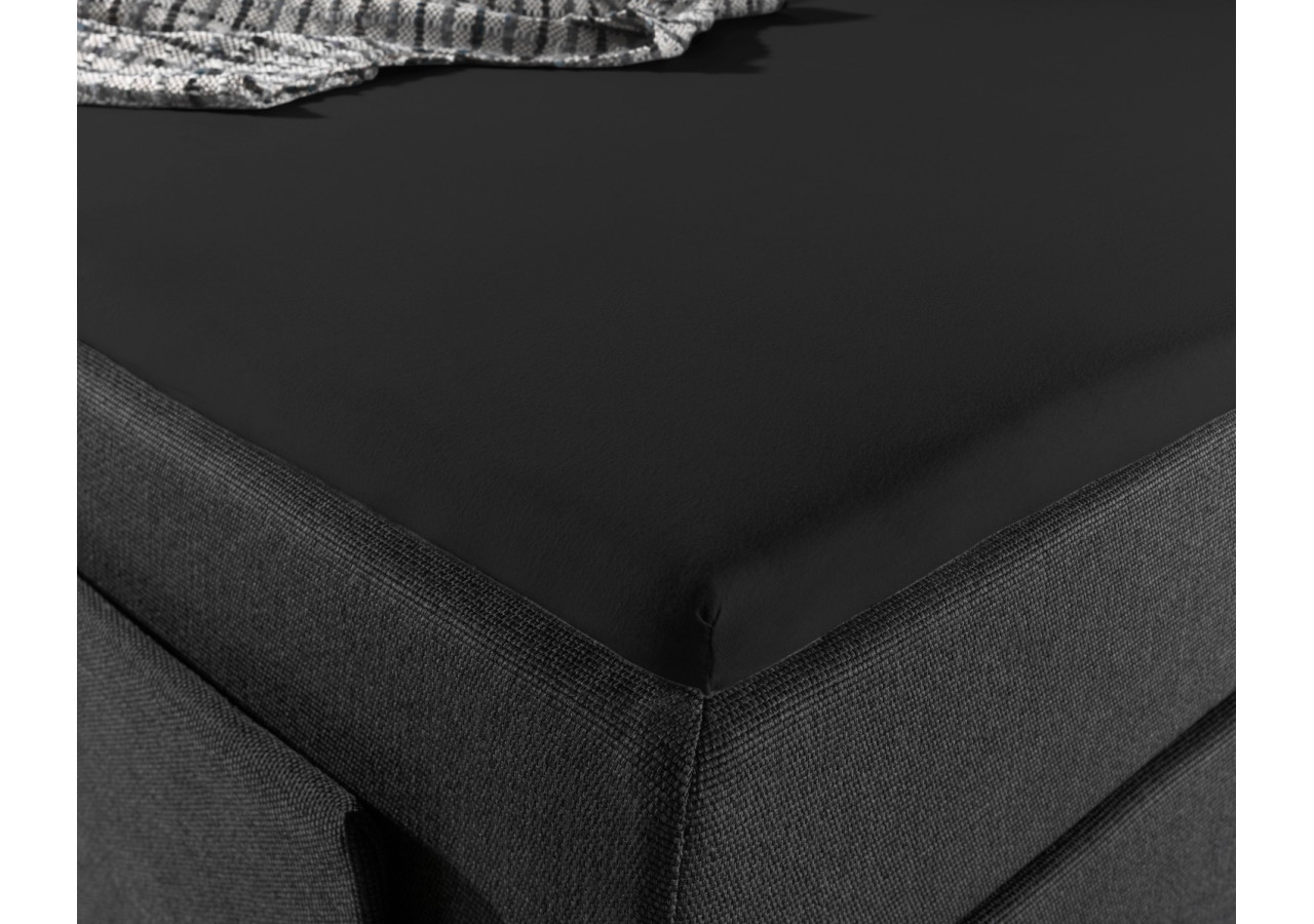Housse de Matelas Jersey Noir - 70/80/90 x 200/220 cm - 14016611 - Dreamhouse