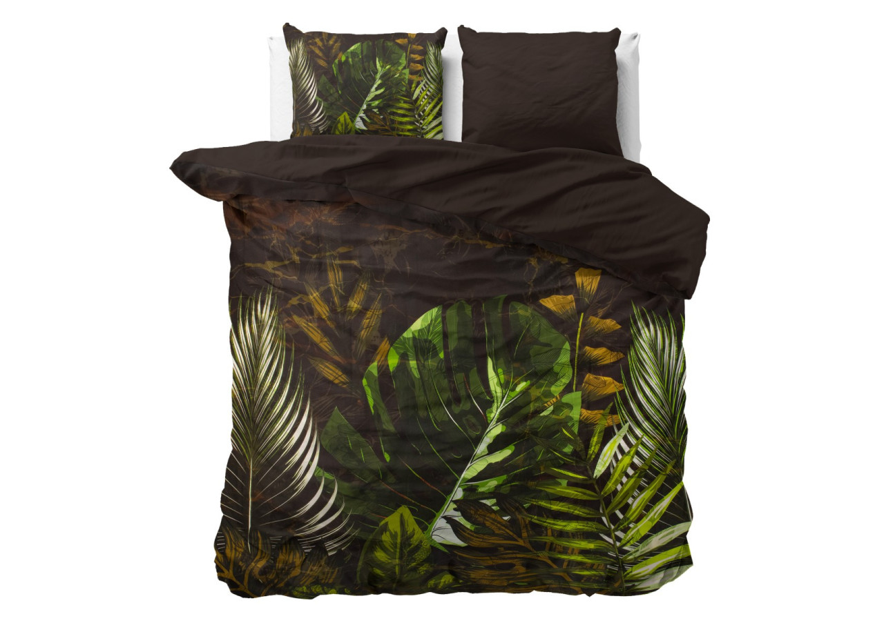Housse de Couette Jungle Art 2 - Taupe 200 x 220 cm - 17010207 - Dreamhouse