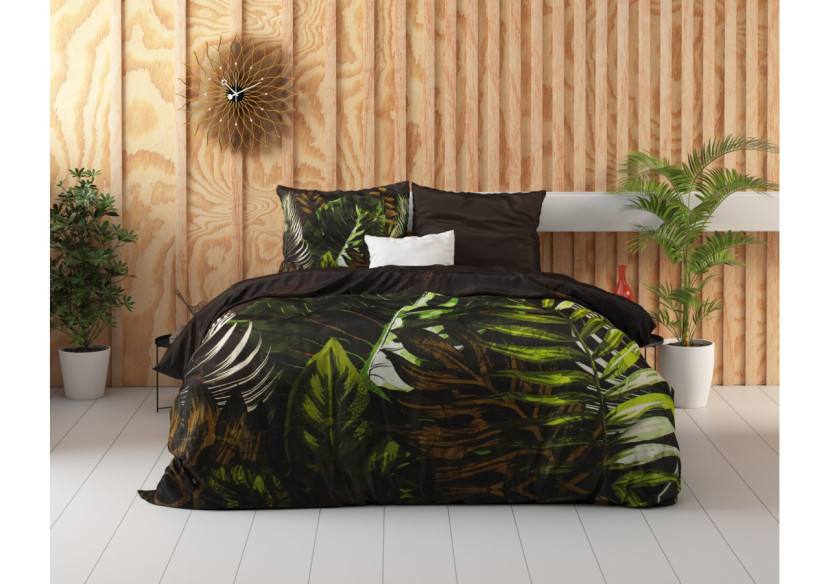 Housse de Couette Jungle Art 2 - Taupe 200 x 220 cm - 17010207 - Dreamhouse