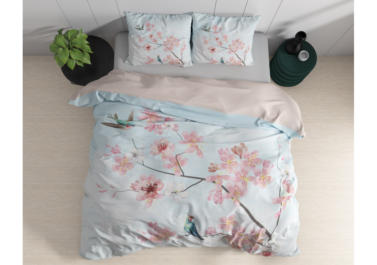 Laken Layla Bleu - Élégant 200 x 220 cm - 17016872 - Dreamhouse