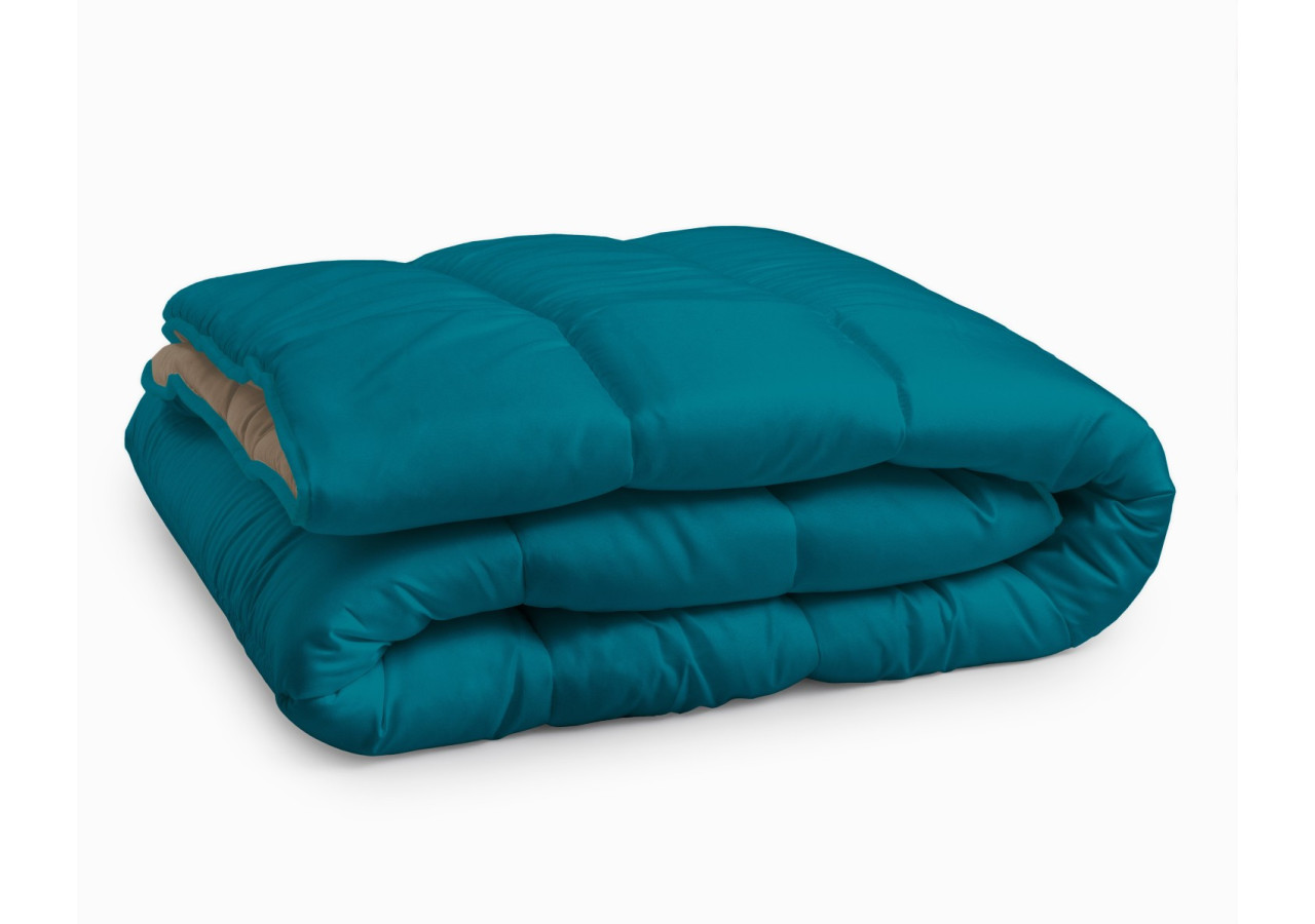 Couette Lazy All-in-One - Teck / Plume 200 x 200 cm - 17020249 - Sleeptime