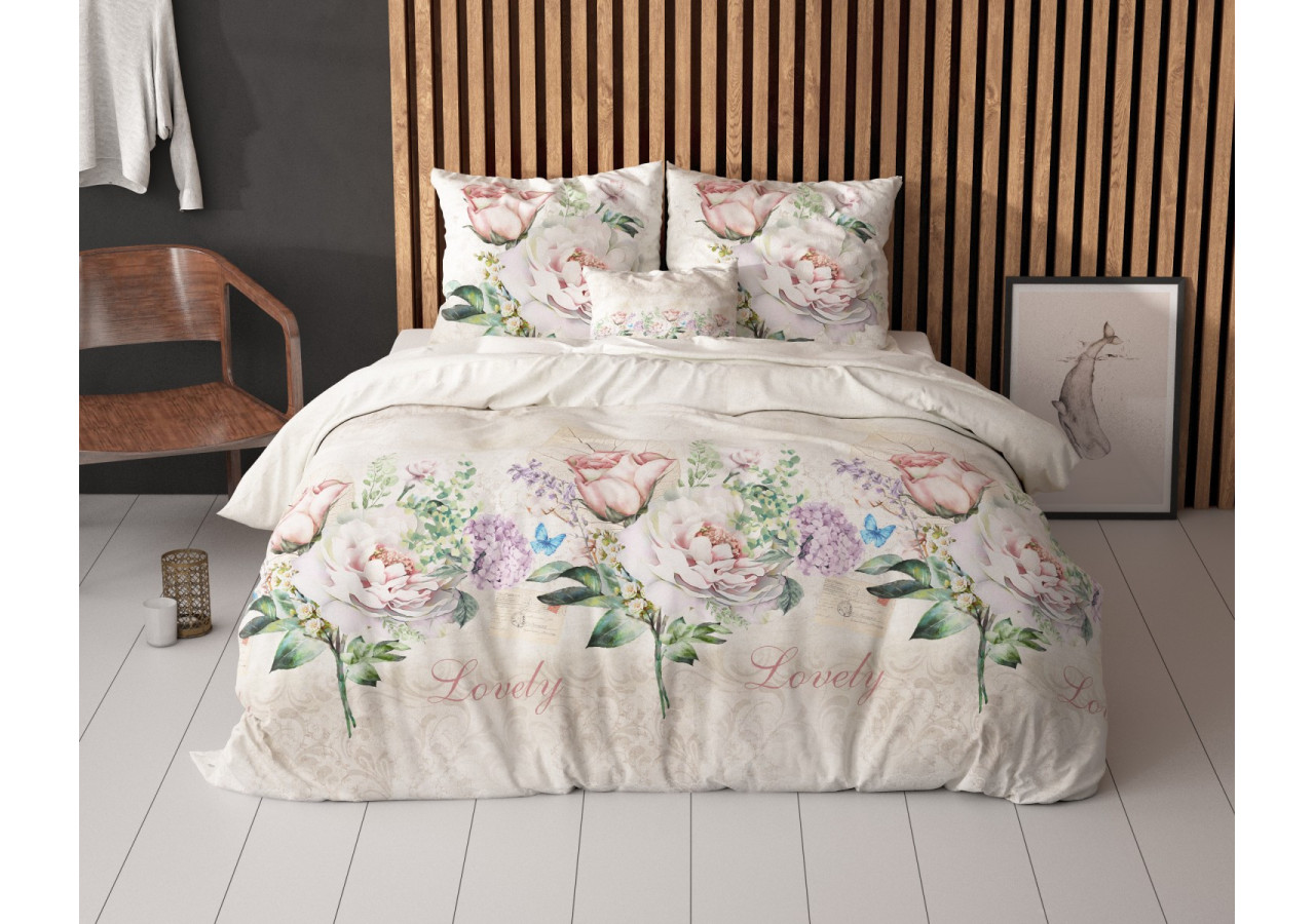 Housse de Couette Lovely Flower - 200 x 220 cm en Coton Mélangé - 17016106 - Sleeptime