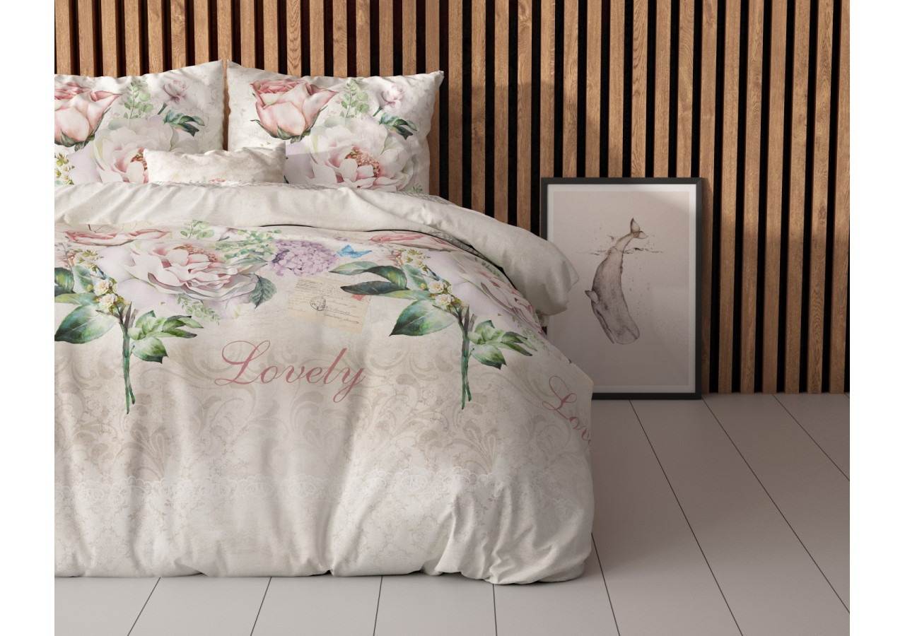 Housse de Couette Lovely Flower - 200 x 220 cm en Coton Mélangé - 17016106 - Sleeptime