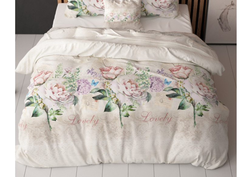 Housse de Couette Lovely Flower - 240 x 220 cm en Coton Mélangé - 17016107 - Sleeptime