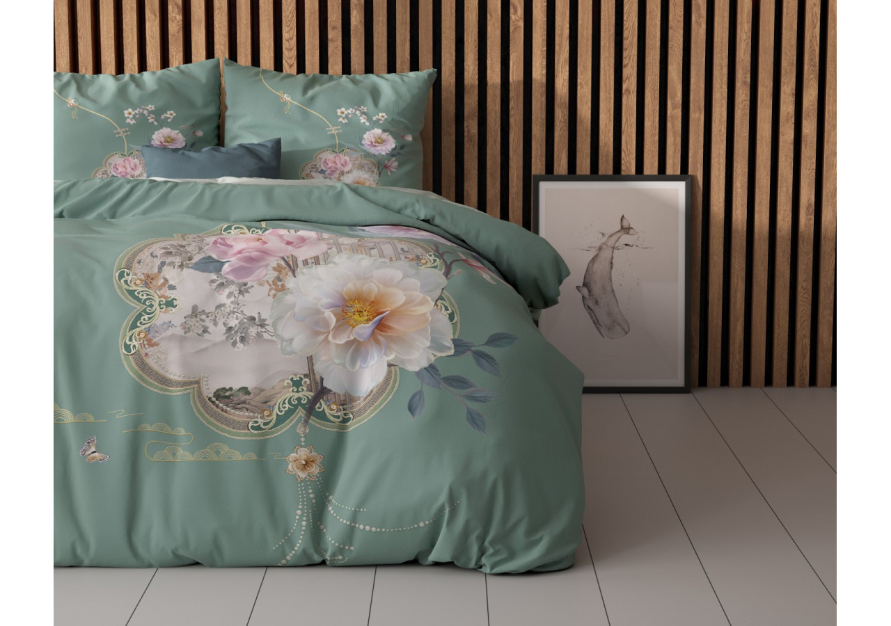 Housse de Couette Lyra Groen - Luxe et Confort 200 x 200/220 cm - 17018263 - Sleeptime