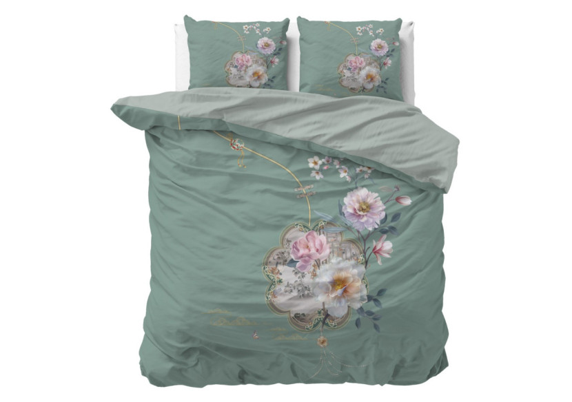 Housse de Couette Lyra Groen - 240 x 200/220 cm en Microfibre - 17018264 - Sleeptime