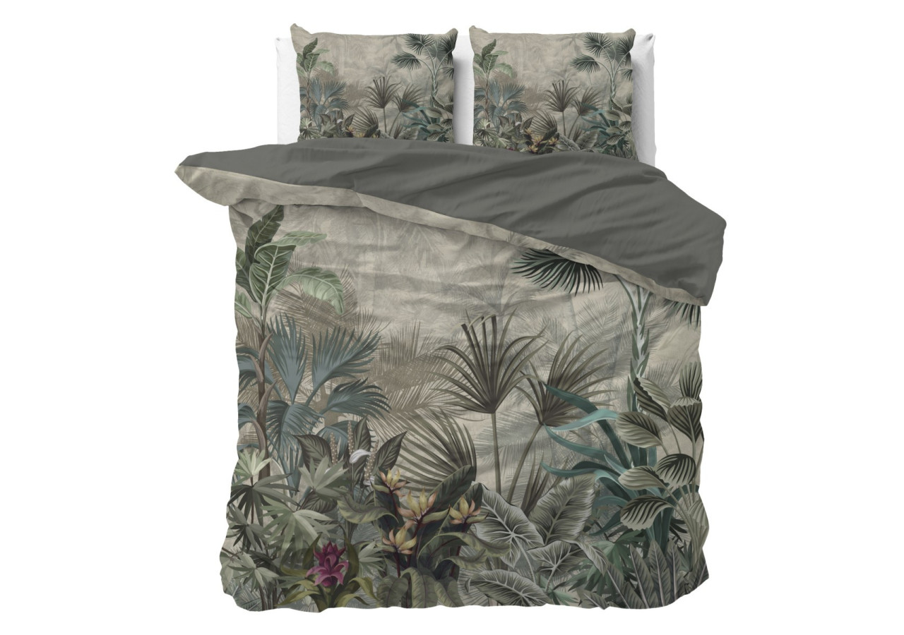 Housse de Couette Macy Groen - 200 x 200/220 cm en Microfibre - 17018248 - Sleeptime