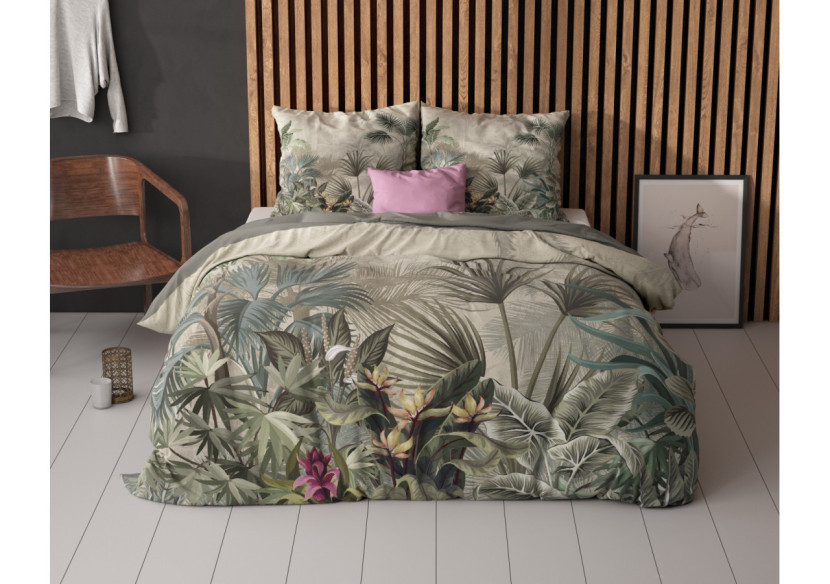 Housse de Couette Macy Groen - 200 x 200/220 cm en Microfibre - 17018248 - Sleeptime