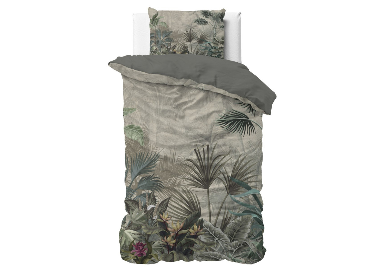 Housse de Couette Macy Groen - 140 x 200/220 cm en Microfibre - 17018247 - Sleeptime